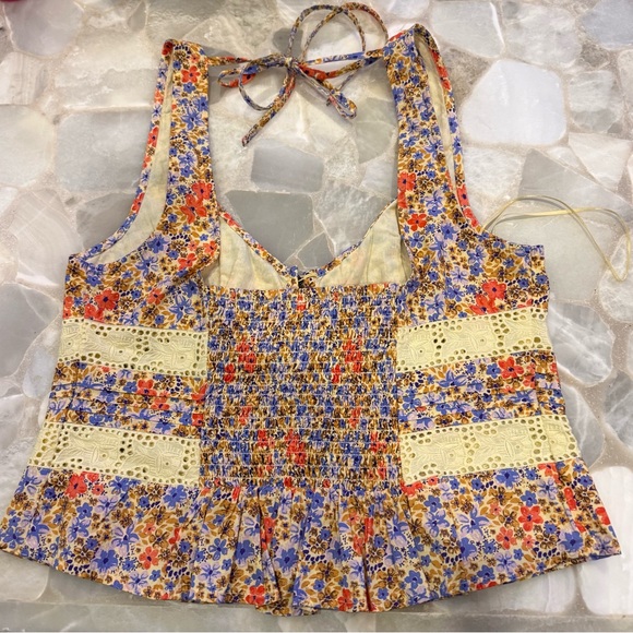 Free People Revolve Kiana Lace Printed Tank - NWT! - Picture 4 of 8